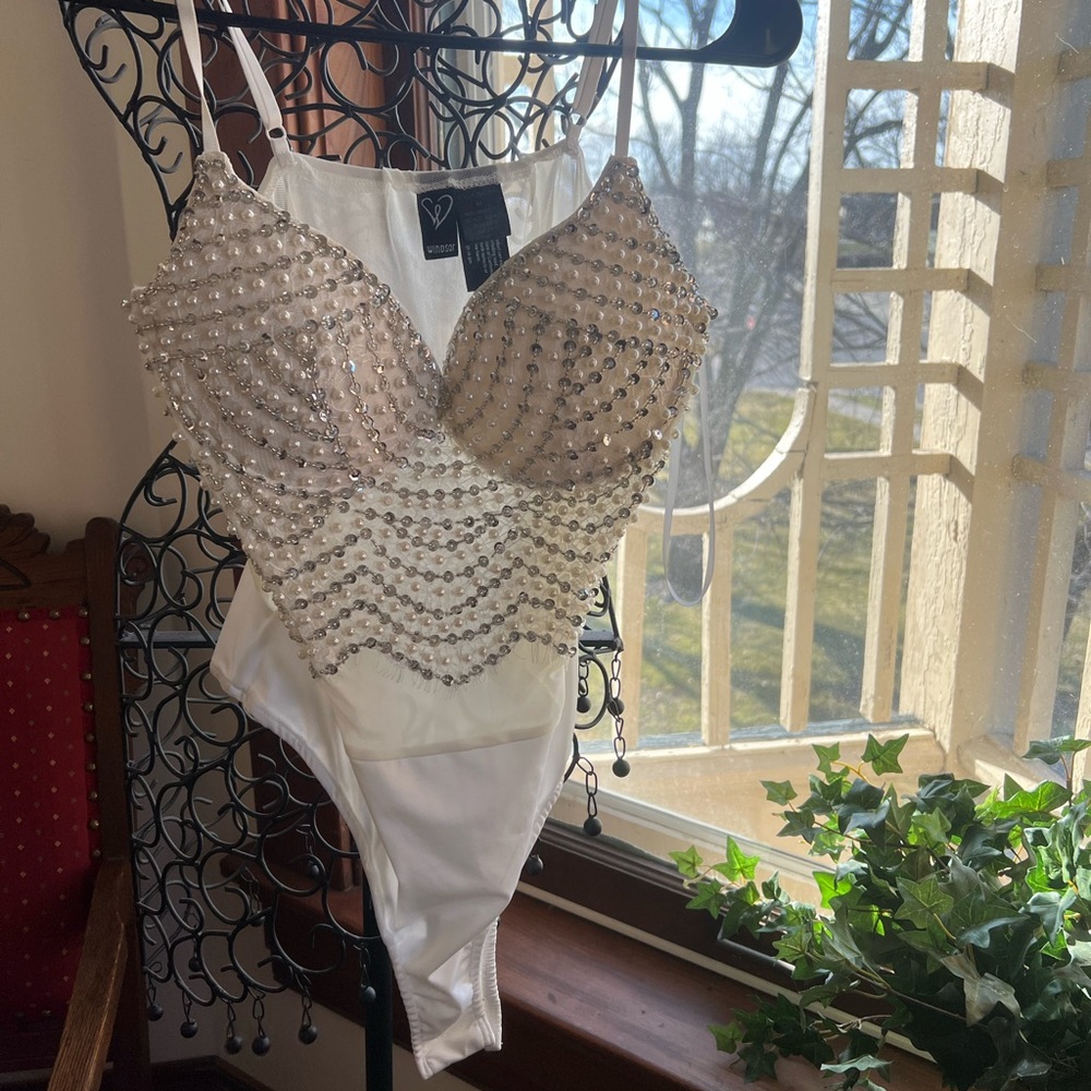 windsor beaded bodysuit